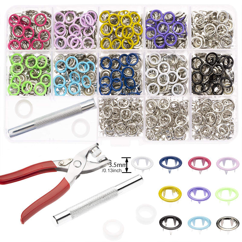 Easy Use Metal Snap Fastener Set