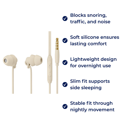 Comfortable Sleep Earplugs for Side Sleepers