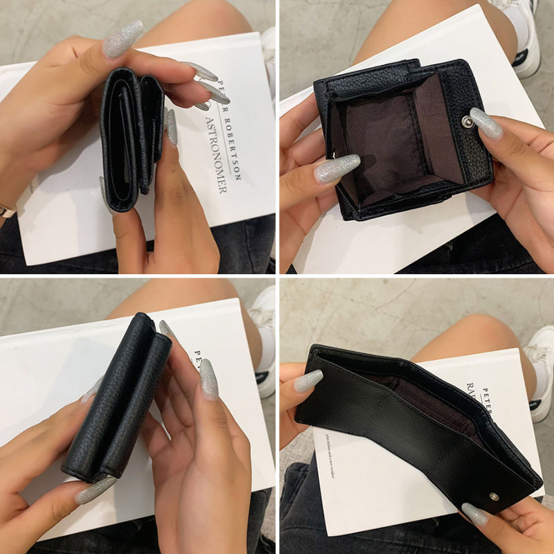 Compact Ladies Mini Fold Wallet