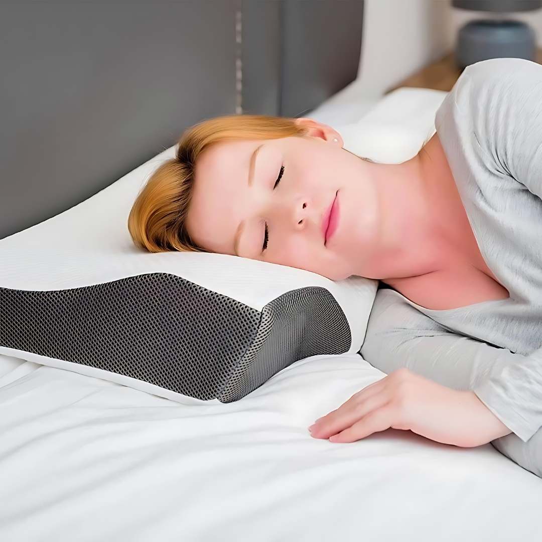 Contour Memory Foam Neck Pillow for Pain Relief Sleep