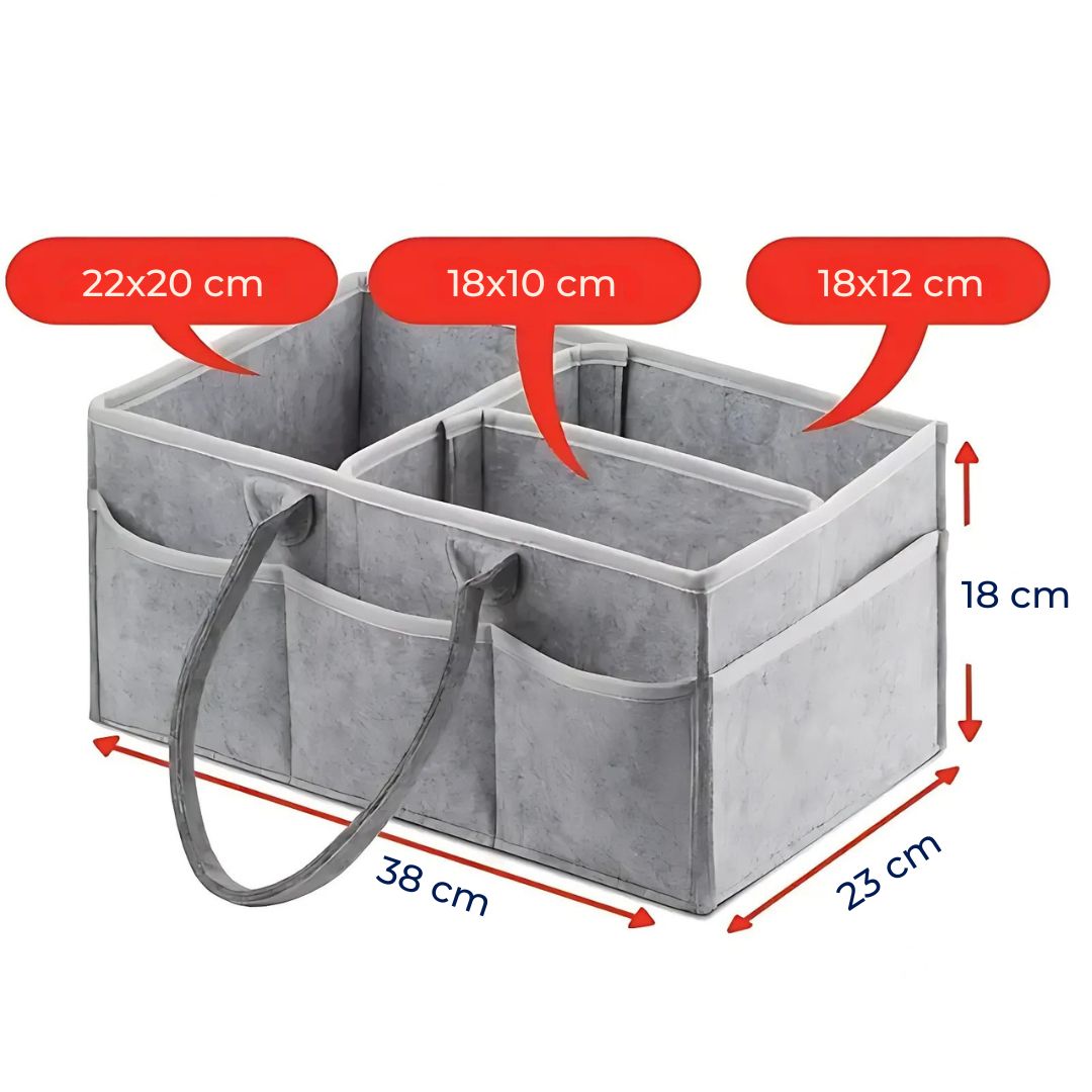 Baby Nursery Storage Caddy - Waterproof Diaper Organizer