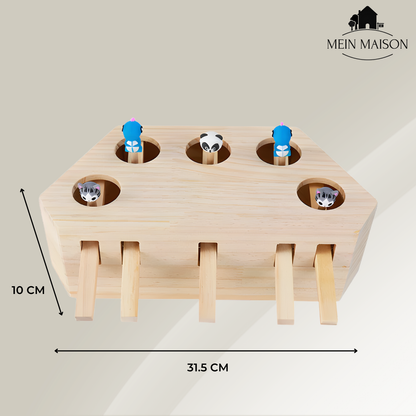 Cat Play Wooden Interactive Toy