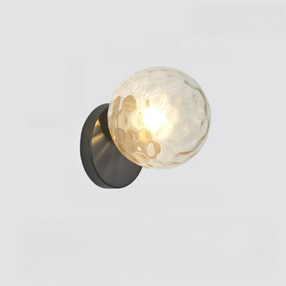 Elegant Glass Ball Gold Table Lamp