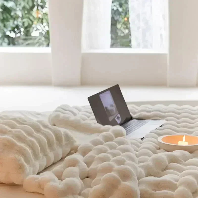 Soft Plush Wearable Faux Fur Blanket