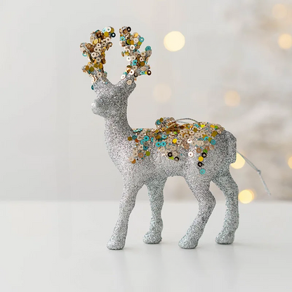 Shiny Reindeer Christmas Ornament