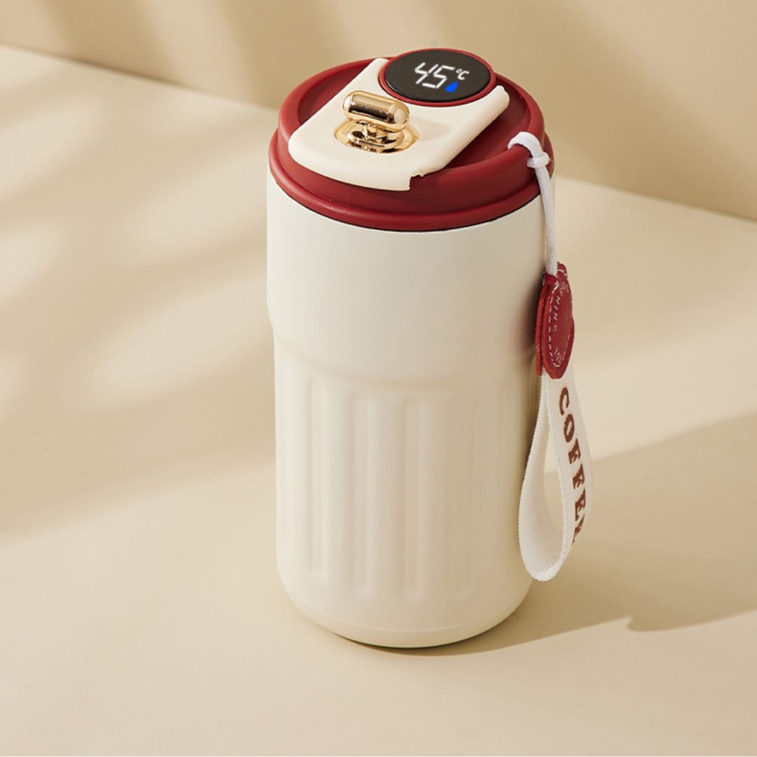 Insulated Stainless Steel Smart Coffee Mug 450ml