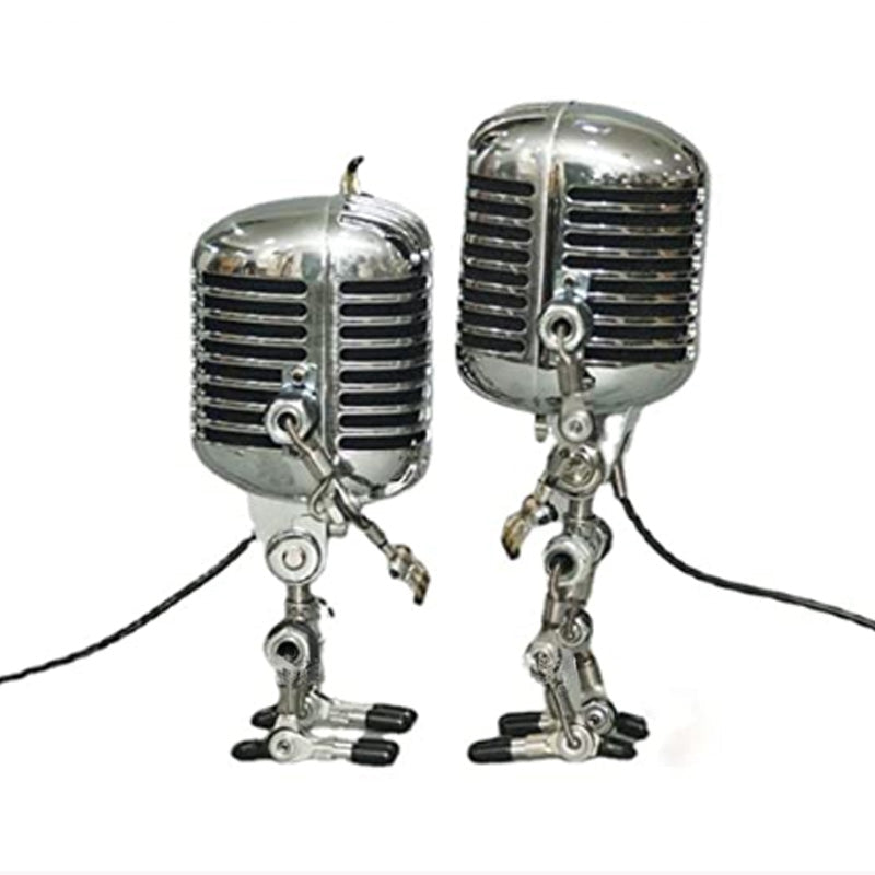 Vintage Style Microphone Robot Toy