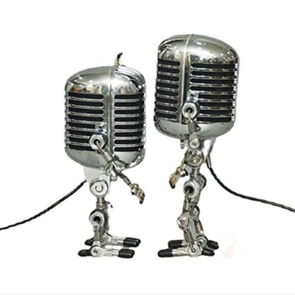 Vintage Style Microphone Robot Toy