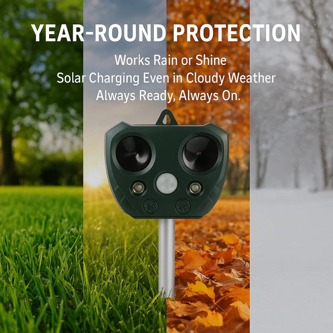 Outdoor Solar Bird Repeller for Garden Protection