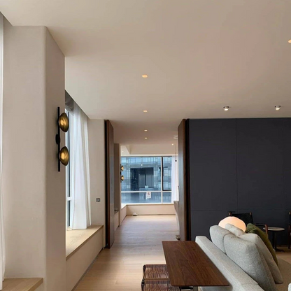 Sleek Glass Contemporary Wall Light
