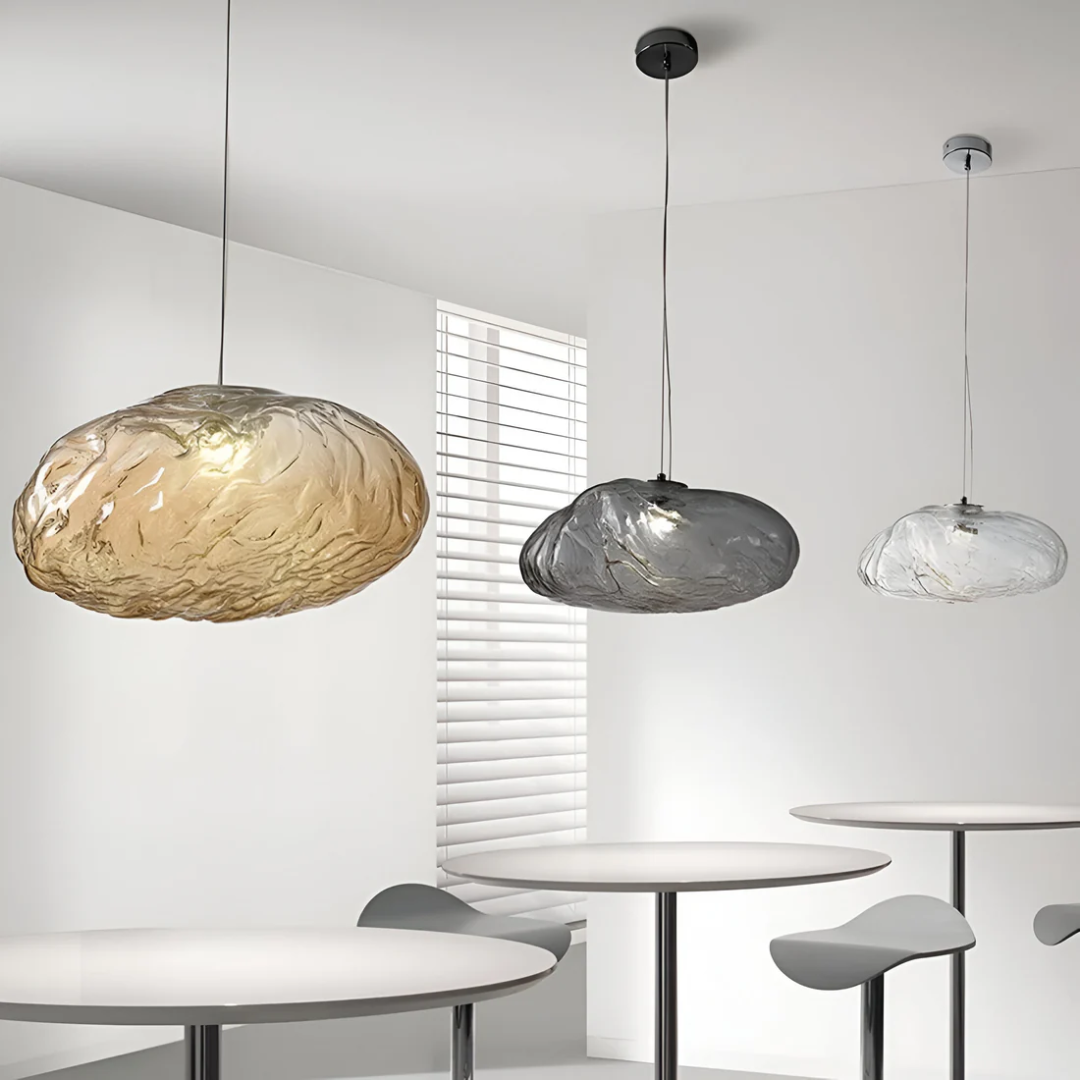 White Fluffy Hanging Cloud Lamp - Befez