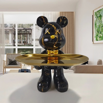 Stylish Bear Figurine Home Decor Statue - Befez