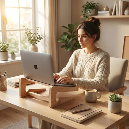 Comfortable Wooden Neck Rest for Home and Office Use