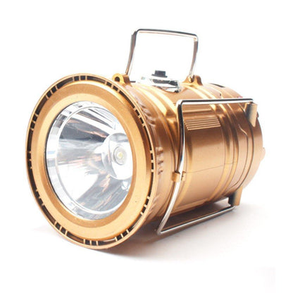 Compact LED Solar Camping Light Flashlight
