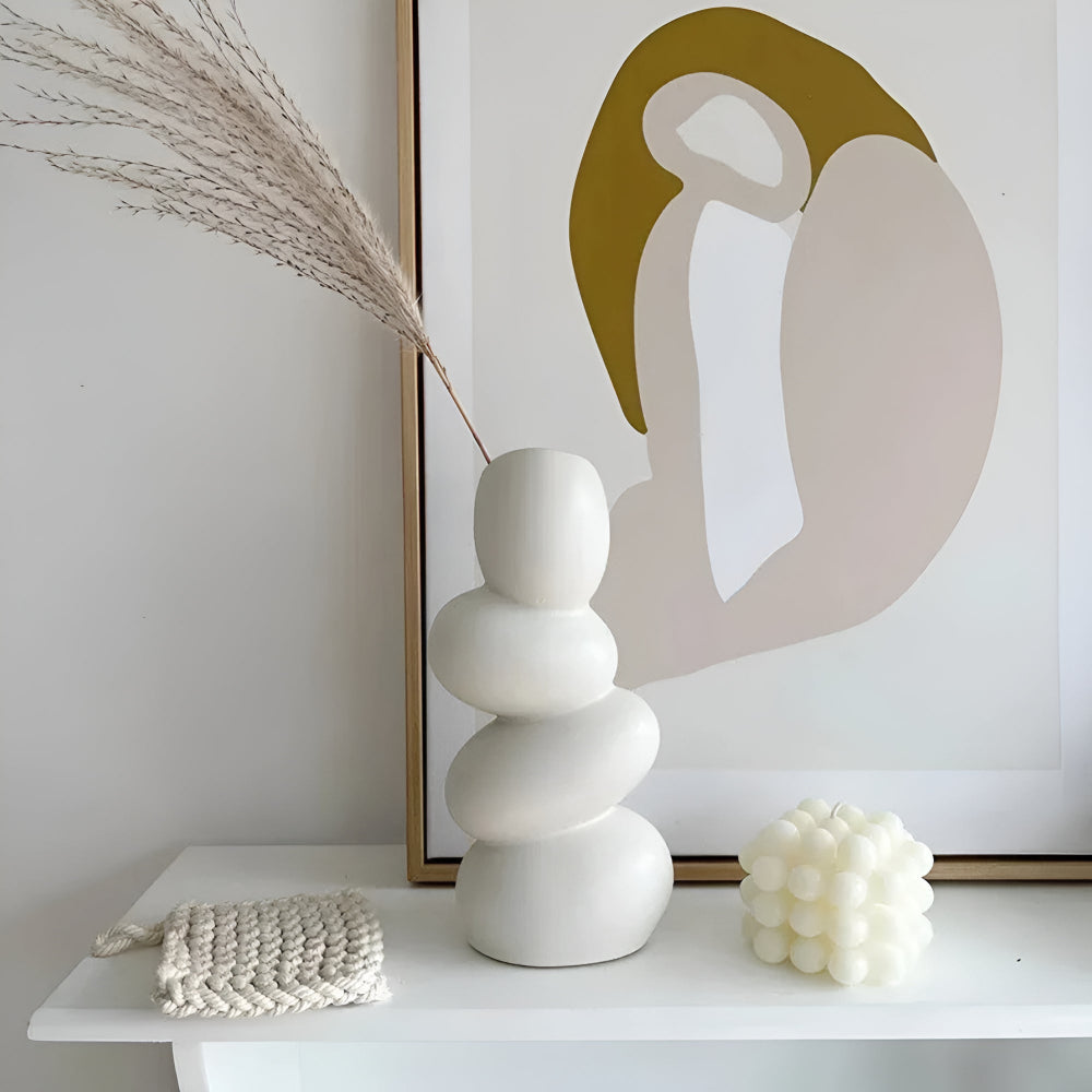 Big Oval Glass Table Decor Centerpiece
