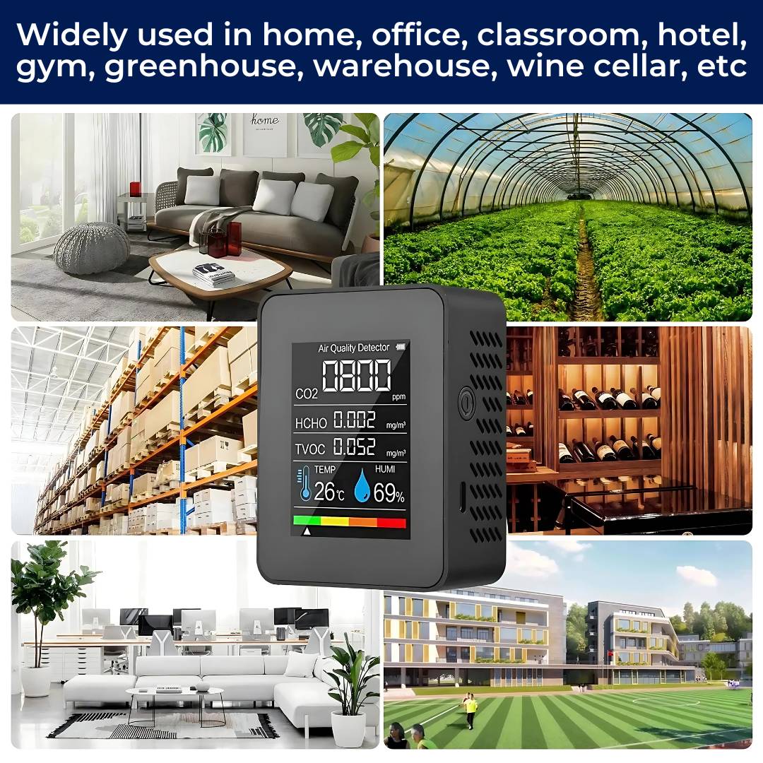 Accurate Home Air Quality Tester with Real-Time Alerts
