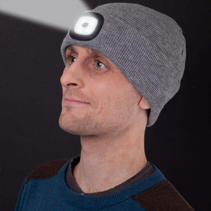 Detachable LED Light Beanie Cap