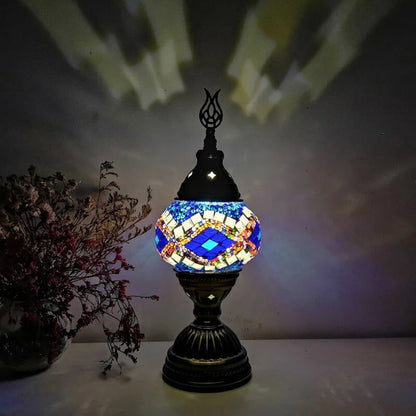 Vibrant Multicolor Glass Table Lamp