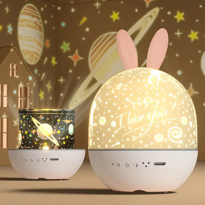 Befez | Cute Rabbit Night Light Star Projector