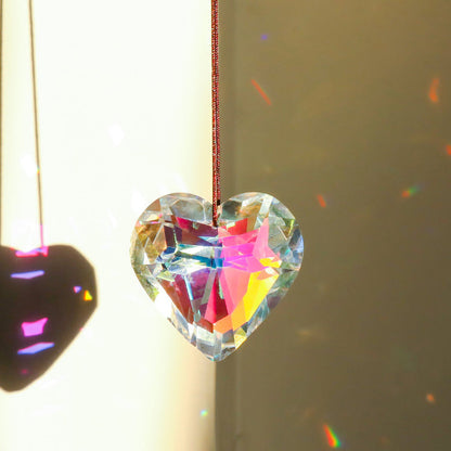Beautiful Heart Shaped Glass Decor