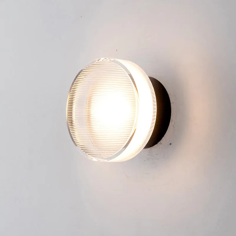 Compact Metal Wall Light Modern Round Shade - Befez