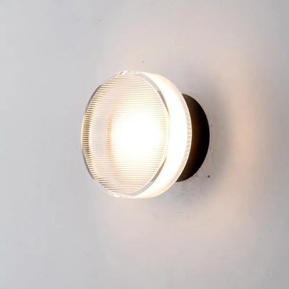 Compact Metal Wall Light Modern Round Shade - Befez
