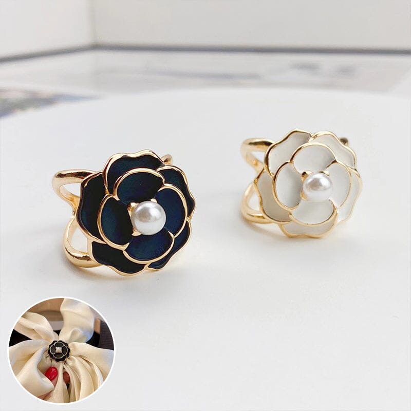 Beautiful Floral Scarf Clip