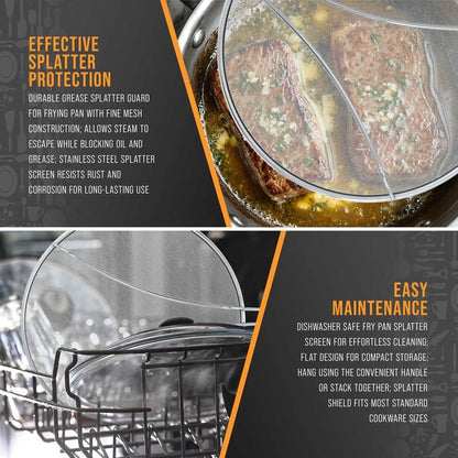 Premium Metal Cookware Splatter Guard