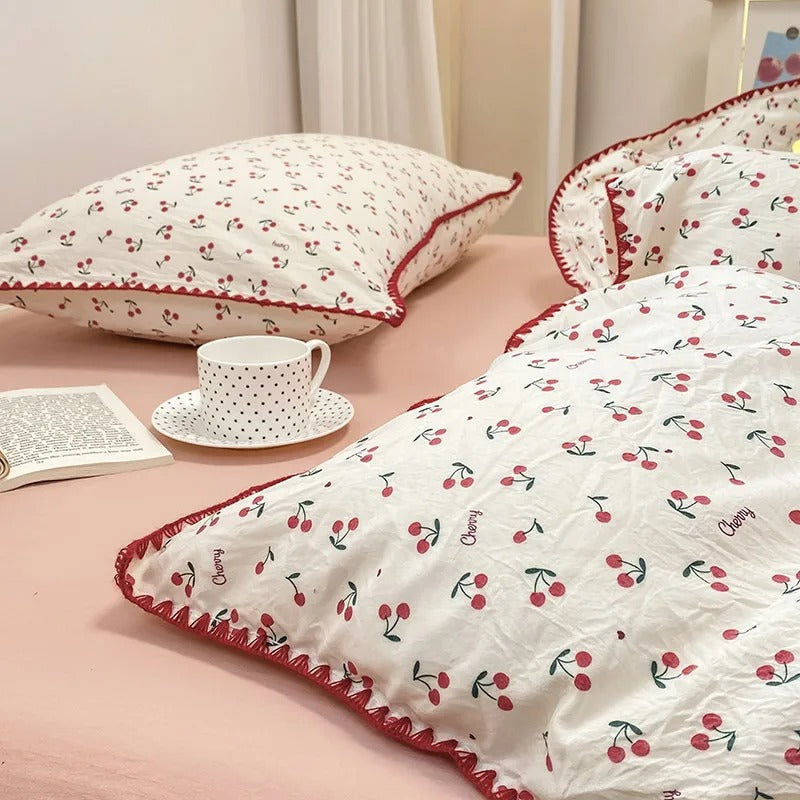 Beautiful Floral 4 Piece Bed Sheet Set - Befez