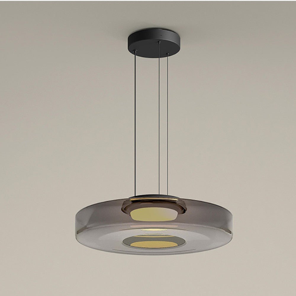 Contemporary Glass Hanging Lamp in Minimalist Design