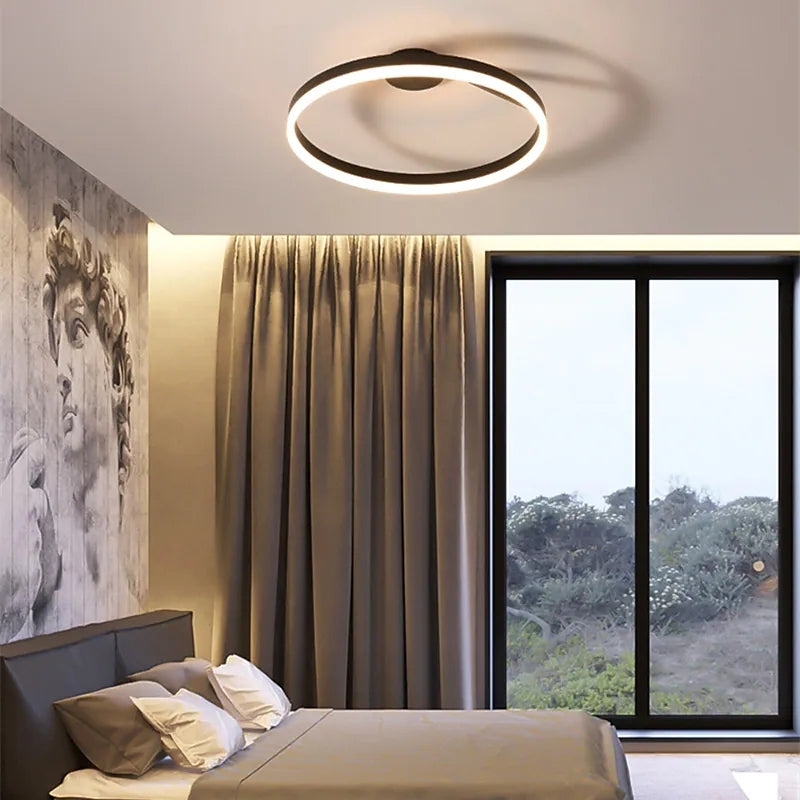 Elegant Gold LED Ceiling Lamp