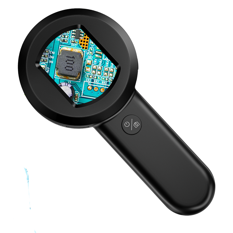 Compact 2x Digital Handheld Magnifier with Clear Screen