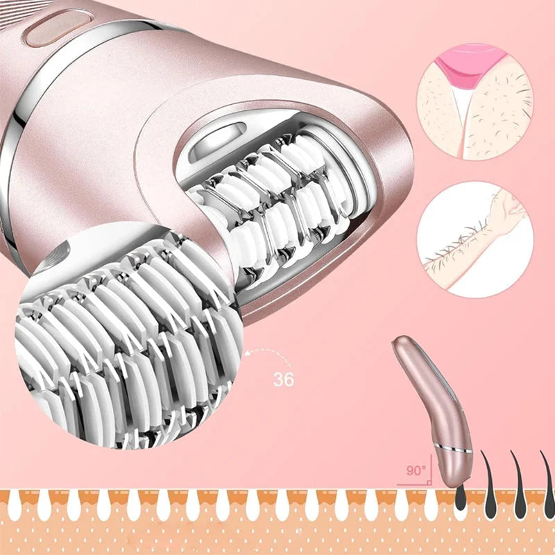 Rechargeable 3-in-1 Lady Shaver Kit
