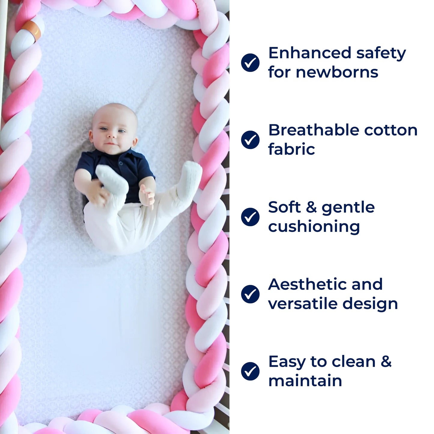 Cozy Baby Cot Protector – Soft Padded Bumper