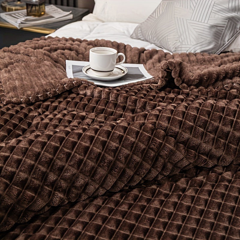 Cozy Plush Fleece Throw Blanket for Home