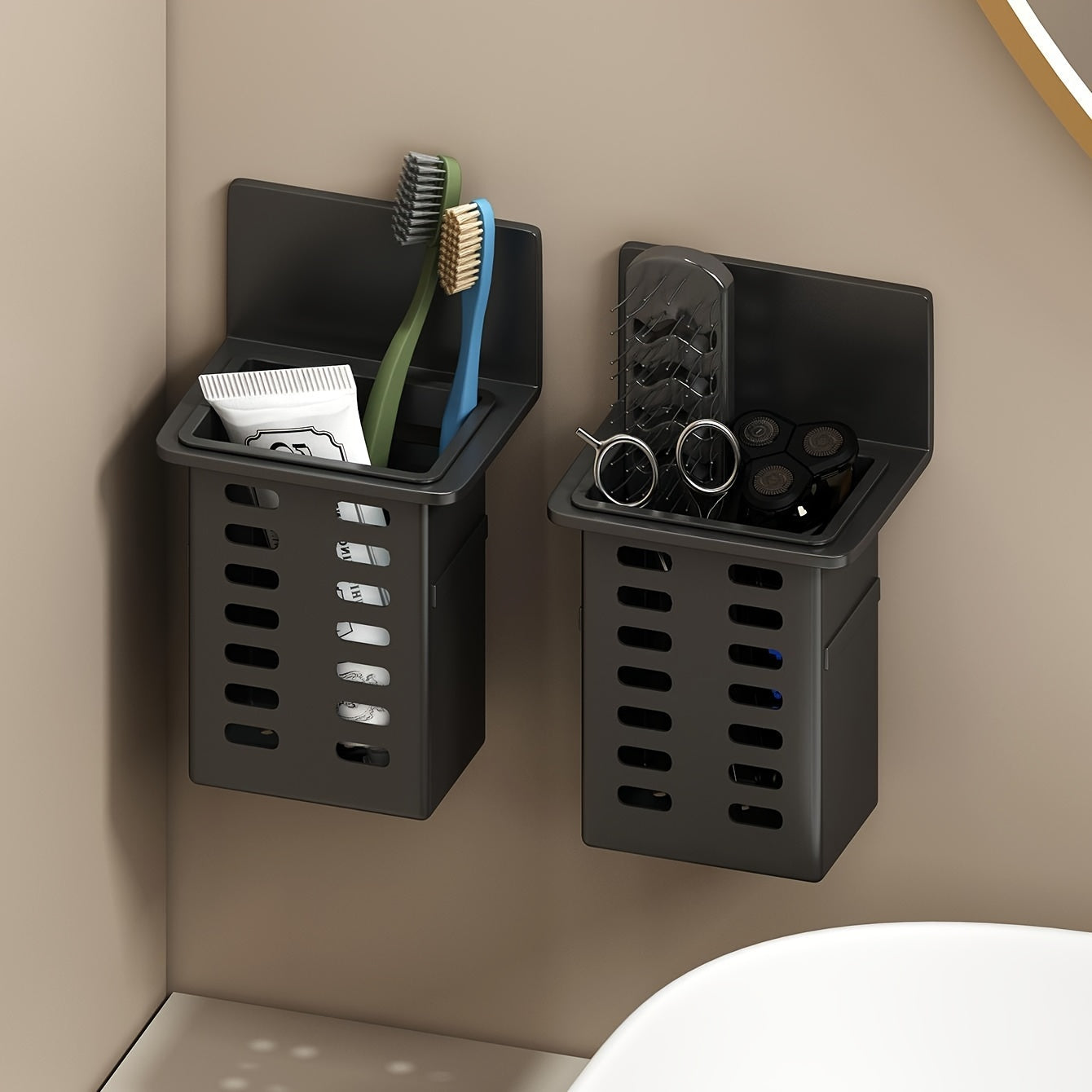 Modern Wireless Cosmetic Storage Organizer