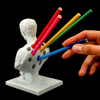 Classic Roman Office Pen Holder