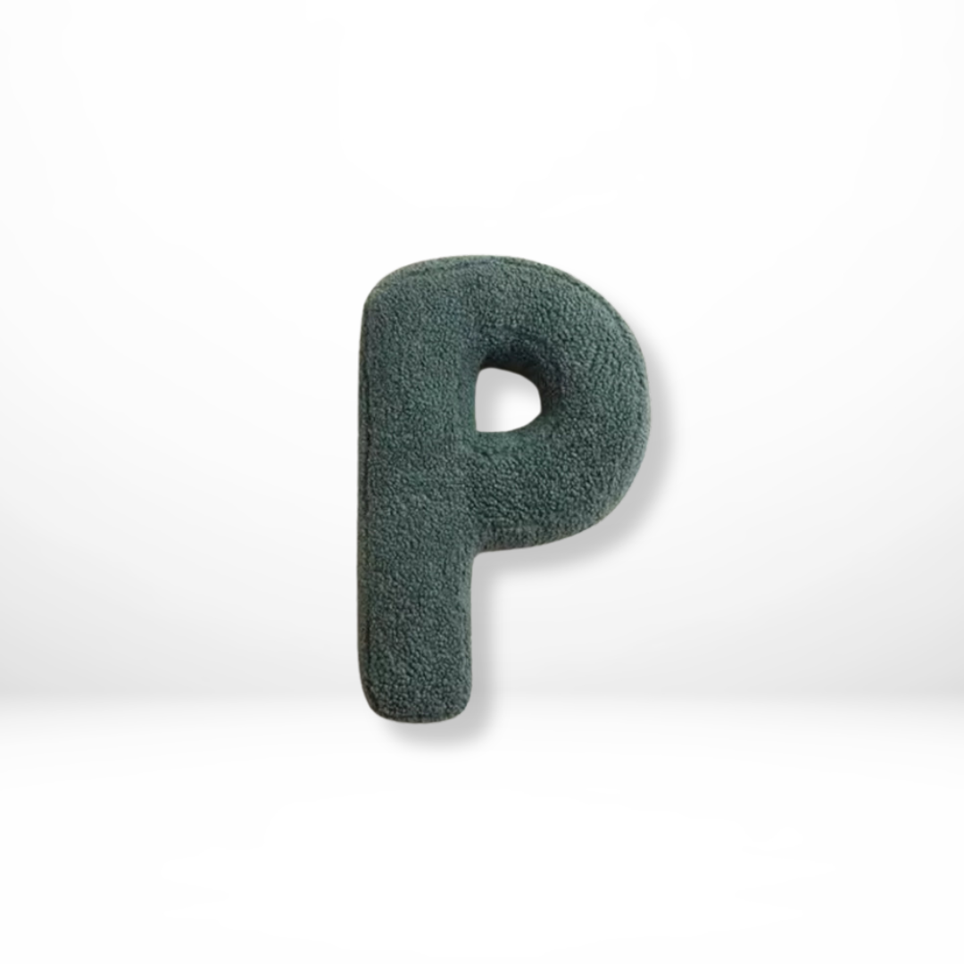 Soft Velvet Letter Pillow With Alphabet Design