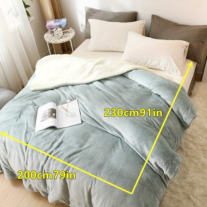 Plush Double Sided Fuzzy Blanket for Cozy Warmth
