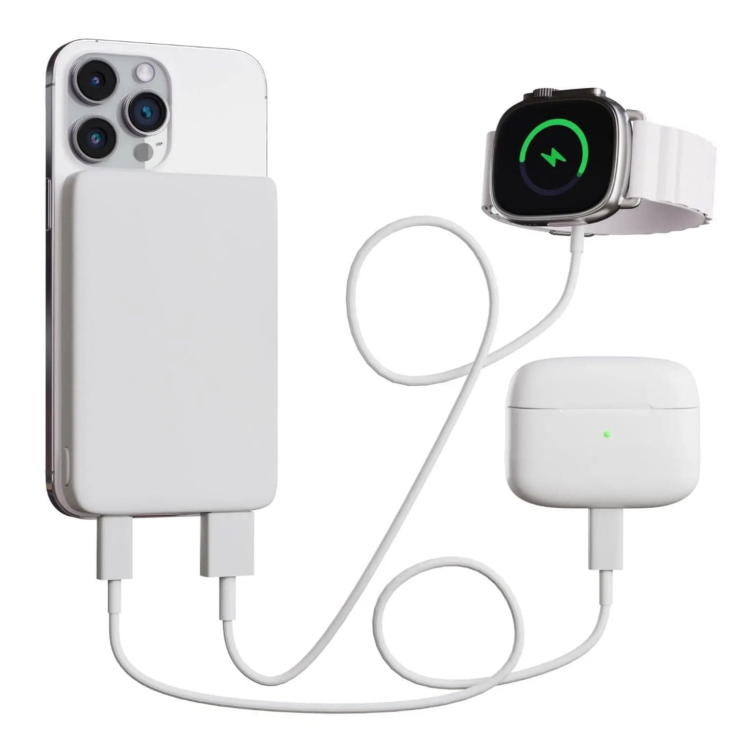 Compact Wireless Portable Charger 10000mAh Power Bank