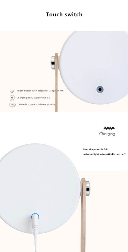 Compact Foldable LED Night Table Lamp