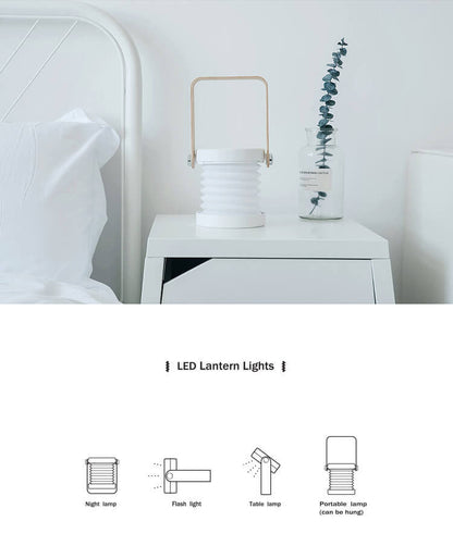Compact Foldable LED Night Table Lamp