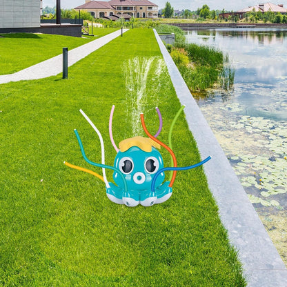 Colorful Kids Octopus Water Sprinkler Toy