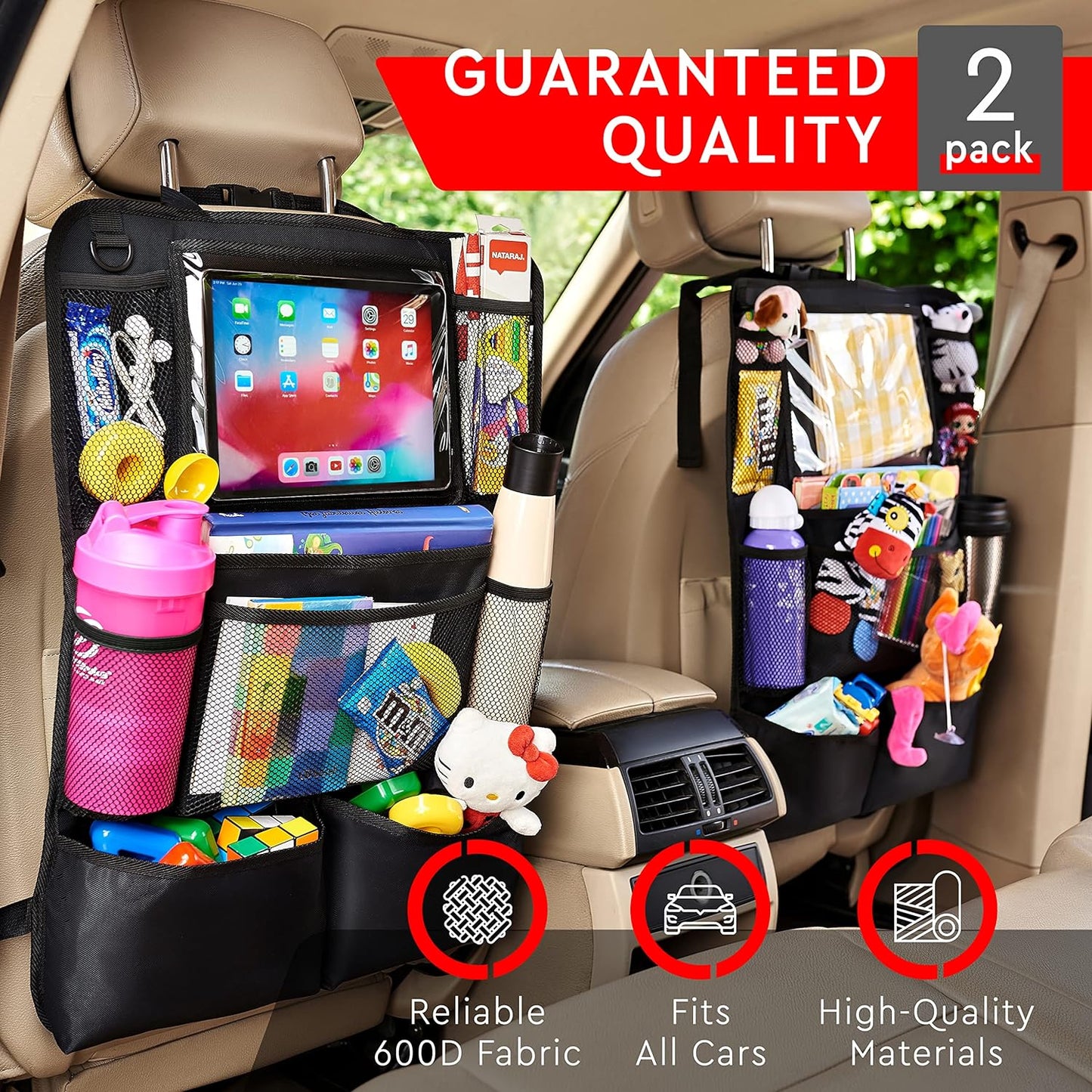 2-Pack Auto Back Seat Storage