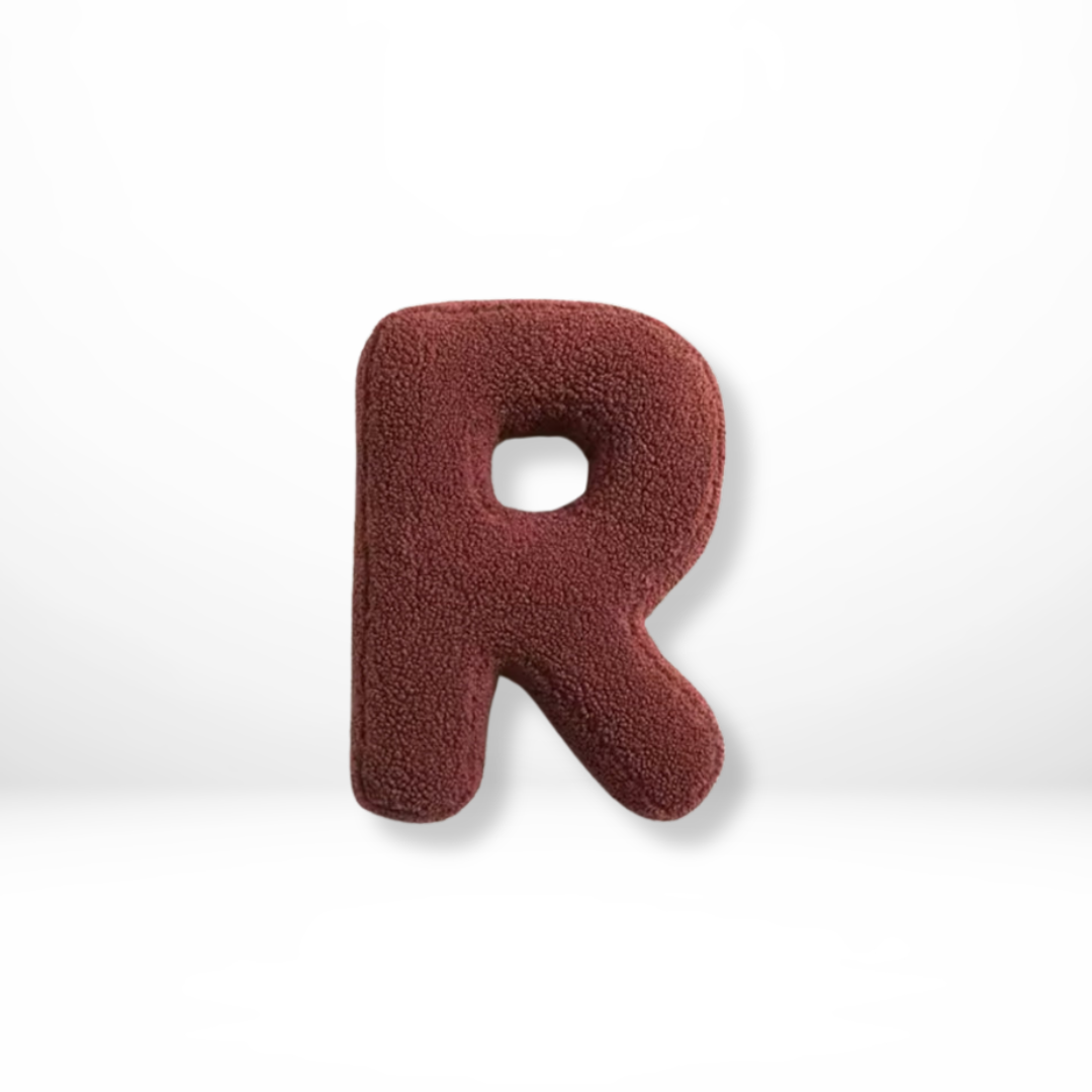 Soft Velvet Letter Pillow With Alphabet Design