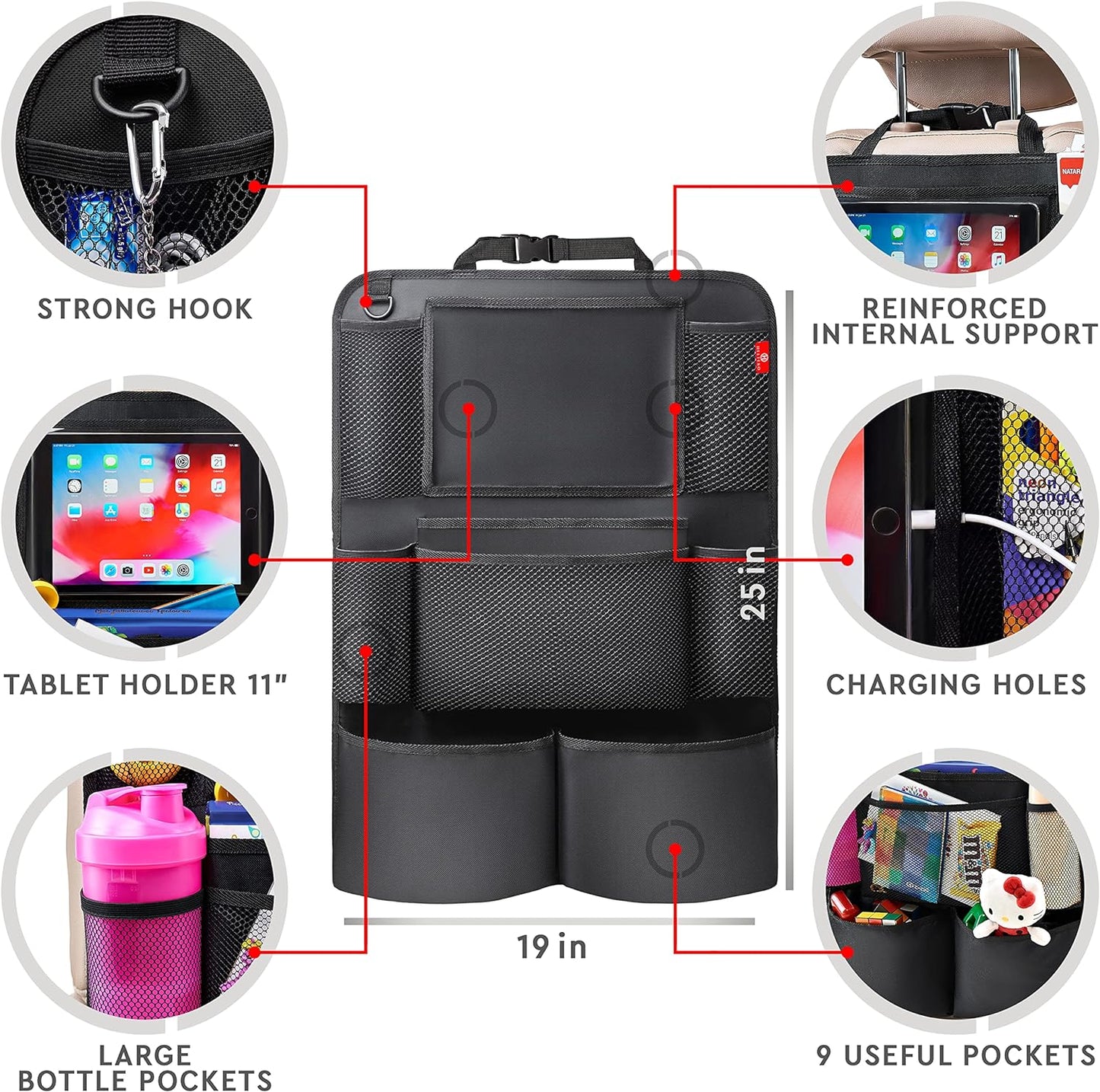 2-Pack Auto Back Seat Storage