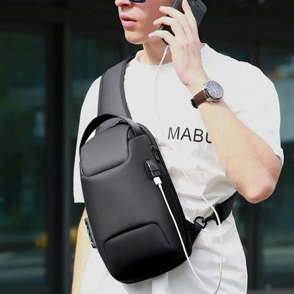 Secure Crossbody Bag with USB Charging Port