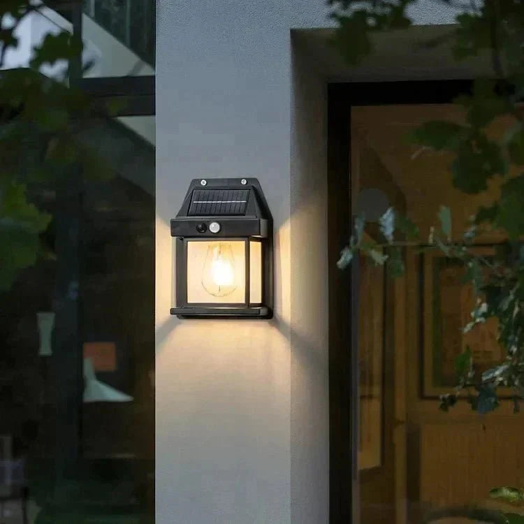 Stylish Outdoor Solar Powered Lamp