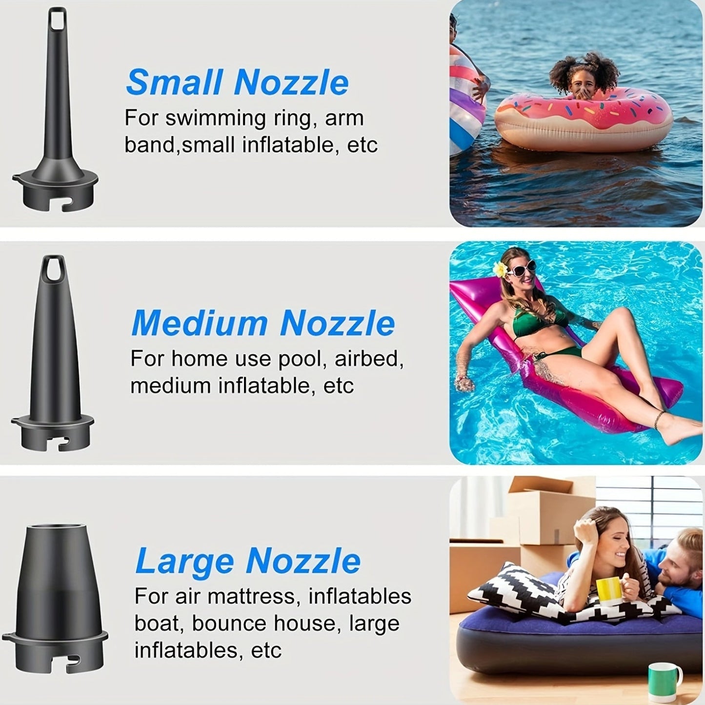Portable USB Air Pump for Inflatable Mattresses