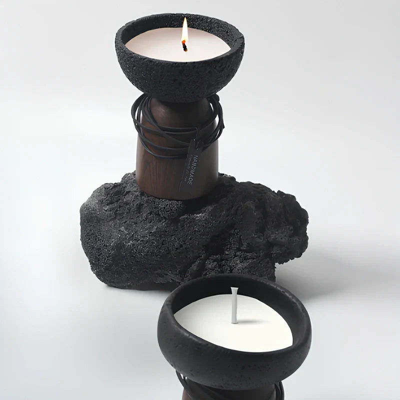 Warm Glow Metal Candle Holder